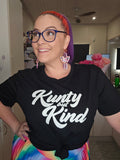 Ashy Anne 'Kunty But Kind" Shirt - White on Black
