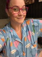 Ashy Anne Sweary Dino Pyjamas - Button Shirt and Short Set