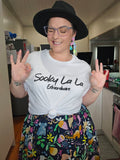 Ashy Anne "Sooky La La Extraordinaire" shirt - Puff Print Charcoal on White