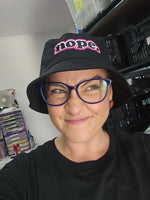 Ashy Anne "Nope" Bucket Hat - Pink