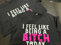 Ashy Anne BITCH TODAY Shirt - Pink and White on Black
